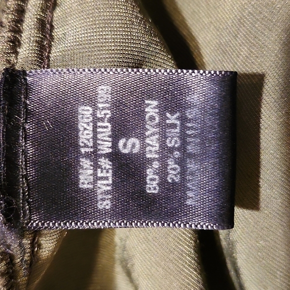 Velvet Heart Small Dark Olive Green Velvet Dress - Picture 11 of 12